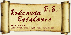 Roksanda Bujaković vizit kartica